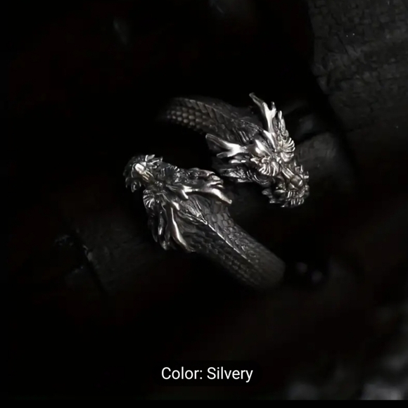 Double head dragon ring - Picture 7 of 10